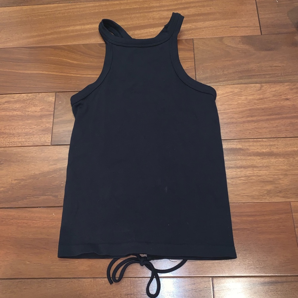Black high neck tank